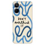 Realme Realme 10 4G ile Uyumlu Kılıf, Overthink Temalı Desenli, Darbe Emici Silikon, Çok Renkli