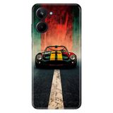 Realme Realme 10 4G ile Uyumlu Kılıf, Race Classico Temalı Desenli, Darbe Emici Silikon