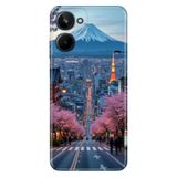 Realme Realme 10 4G ile Uyumlu Kılıf, Tokyo Temalı Desenli, Darbe Emici Silikon