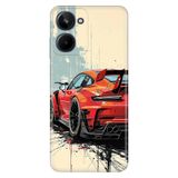 Realme Realme 10 4G ile Uyumlu Silikon Kılıf, Car 911 Car Temalı Desenli, Darbe Emici, Çok Renkli