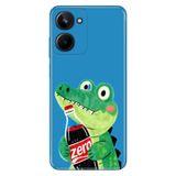 Realme Realme 10 4G ile Uyumlu Silikon Kılıf, Diyet Temalı Desenli, Darbe Emici, Çok Renkli