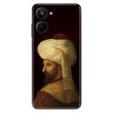 Realme Realme 10 4G ile Uyumlu Silikon Kılıf, Fatih Sultan Mehmet Temalı Desenli, Darbe Emici