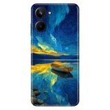 Realme Realme 10 4G ile Uyumlu Silikon Kılıf, Gölde Bir Akşam Temalı Desenli, Darbe Emici