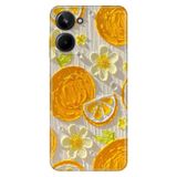 Realme Realme 10 4G ile Uyumlu Silikon Kılıf, Lemon Temalı Desenli, Darbe Emici