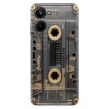 Realme Realme 10 4G ile Uyumlu Silikon Kılıf, Retro Kaset Temalı, Darbe Emici, Çok Renkli