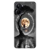 Realme Realme 10 4G ile Uyumlu Silikon Kılıf, Romantik Dolunay Temalı Desenli, Darbe Emici, Çok Renkli