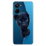 Realme Realme 10 4G ile Uyumlu Silikon Kılıf, Yavru Panter Temalı Desenli, Darbe Emici