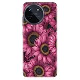 Realme Realme 11 4G ile Uyumlu Flor Temalı Desenli Darbe Emici Silikon Kılıf, Çok Renkli