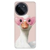 Realme Realme 11 4G ile Uyumlu İtalyan Ördek Temalı Desenli Darbe Emici Silikon Kılıf, Çok Renkli
