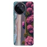 Realme Realme 11 4G ile Uyumlu Kılıf, Kız Kıza Tatil Temalı Desenli, Darbe Emici Silikon, Çok Renkli