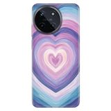 Realme Realme 11 4G ile Uyumlu Kılıf, Purple Love Temalı Desenli, Darbe Emici Silikon