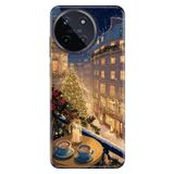 Realme Realme 11 4G ile Uyumlu Noel Temalı Desenli Darbe Emici Silikon Kılıf, Çok Renkli