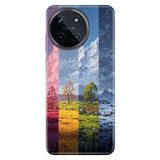 Realme Realme 11 4G ile Uyumlu Silikon Kılıf, 4 Mevsim Temalı Desenli, Darbe Emici