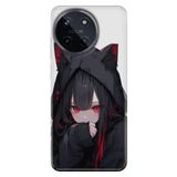 Realme Realme 11 4G ile Uyumlu Silikon Kılıf, Anime Wmn Temalı Desenli, Darbe Emici, Çok Renkli