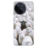 Realme Realme 11 4G ile Uyumlu Silikon Kılıf, Aykırı Kuzu Temalı Desenli, Darbe Emici, Çok Renkli