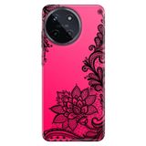 Realme Realme 11 4G ile Uyumlu Silikon Kılıf, Dantel Mandala Temalı Desenli, Darbe Emici, Çok Renkli