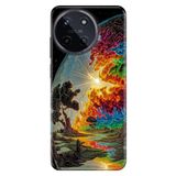 Realme Realme 11 4G ile Uyumlu Silikon Kılıf, Dünyamız Temalı Desenli, Darbe Emici, Çok Renkli
