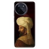 Realme Realme 11 4G ile Uyumlu Silikon Kılıf, Fatih Sultan Mehmet Temalı Desenli, Darbe Emici, Çok Renkli