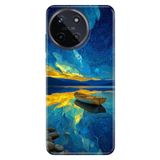 Realme Realme 11 4G ile Uyumlu Silikon Kılıf, Gölde Bir Akşam Temalı Desenli, Darbe Emici