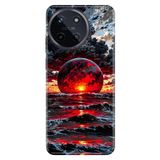 Realme Realme 11 4G ile Uyumlu Silikon Kılıf, Güneş Patlaması Temalı Desenli, Darbe Emici