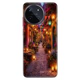 Realme Realme 11 4G ile Uyumlu Silikon Kılıf, Hayal Sokağı Temalı Desenli, Darbe Emici, Çok Renkli