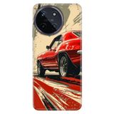 Realme Realme 11 4G ile Uyumlu Silikon Kılıf, Klasik Arabacım Temalı Desenli, Darbe Emici, Çok Renkli