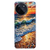 Realme Realme 11 4G ile Uyumlu Silikon Kılıf, Kristal Deniz Temalı Desenli, Darbe Emici, Çok Renkli