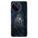 Realme Realme 11 4G ile Uyumlu Silikon Kılıf, Ormanda Gece Temalı Desenli, Darbe Emici