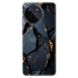 Realme Realme 11 4G ile Uyumlu Silikon Kılıf, Siyah Temalı Desenli, Darbe Emici