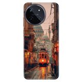 Realme Realme 11 4G ile Uyumlu Silikon Kılıf, Taksimde Bir Gün Temalı Desenli, Darbe Emici, Çok Renkli
