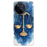 Realme Realme 11 4G ile Uyumlu Silikon Kılıf, Terazi Burcu Temalı Desenli, Darbe Emici, Çok Renkli