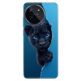 Realme Realme 11 4G ile Uyumlu Silikon Kılıf, Yavru Panter Temalı Desenli, Darbe Emici, Çok Renkli