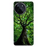 Realme Realme 11 4G ile Uyumlu Silikon Kılıf, Yıllanmış Ağaç Temalı Desenli, Darbe Emici