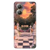Realme Realme 12 Lite ile Uyumlu Bloom Temalı Desenli Darbe Emici Silikon Kılıf