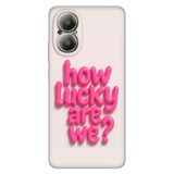 Realme Realme 12 Lite ile Uyumlu How Lucky Temalı Desenli Darbe Emici Silikon Kılıf