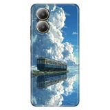 Realme Realme 12 Lite ile Uyumlu Kılıf, Alaska Treni Temalı Desenli, Darbe Emici Silikon