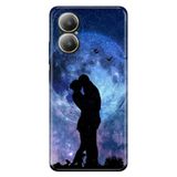Realme Realme 12 Lite ile Uyumlu Kılıf, Dolunayda Aşk Temalı Desenli, Darbe Emici Silikon