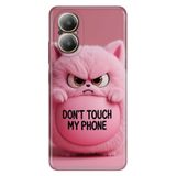 Realme Realme 12 Lite ile Uyumlu Kılıf, Dont Touch Temalı Desenli, Darbe Emici Silikon