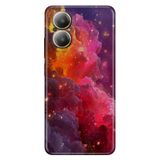 Realme Realme 12 Lite ile Uyumlu Kılıf, Işıklı Gökyüzü Temalı Desenli, Darbe Emici Silikon