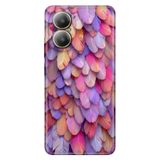 Realme Realme 12 Lite ile Uyumlu Kılıf, Kabile Şans Tüyü Temalı Desenli, Darbe Emici Silikon