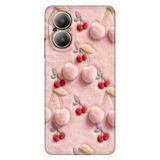 Realme Realme 12 Lite ile Uyumlu Kılıf, Kiraz Temalı Desenli, Darbe Emici Silikon