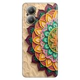 Realme Realme 12 Lite ile Uyumlu Kılıf, Mara Mandala Temalı Desenli, Darbe Emici Silikon