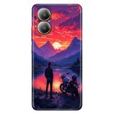 Realme Realme 12 Lite ile Uyumlu Kılıf, Motorum ve Ben Temalı Desenli, Darbe Emici Silikon