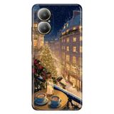 Realme Realme 12 Lite ile Uyumlu Kılıf, Noel Temalı Desenli, Darbe Emici Silikon, Çok Renkli