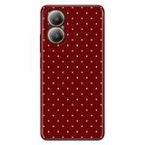 Realme Realme 12 Lite ile Uyumlu Kılıf, Noktalı Temalı Desenli, Darbe Emici Silikon