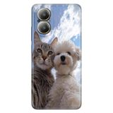 Realme Realme 12 Lite ile Uyumlu Kılıf, Pet Friends Temalı Desenli, Darbe Emici Silikon