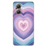 Realme Realme 12 Lite ile Uyumlu Kılıf, Purple Love Temalı Desenli, Darbe Emici Silikon