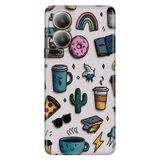 Realme Realme 12 Lite ile Uyumlu Kılıf, Relax Temalı Desenli, Darbe Emici Silikon