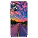 Realme Realme 12 Lite ile Uyumlu Kılıf, Road to Holiday Temalı Desenli, Darbe Emici Silikon