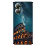 Realme Realme 12 Lite ile Uyumlu Kılıf, Roma Şehri Temalı Desenli, Darbe Emici Silikon